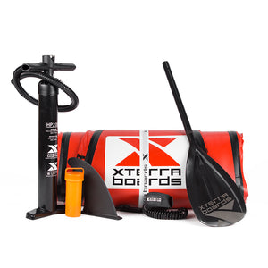 12'6" Red Touring Inflatable SUP Package