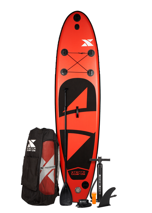 Red Sup 10' Cloud Red Inflatable SUP Package Special - XTERRA BOARDS